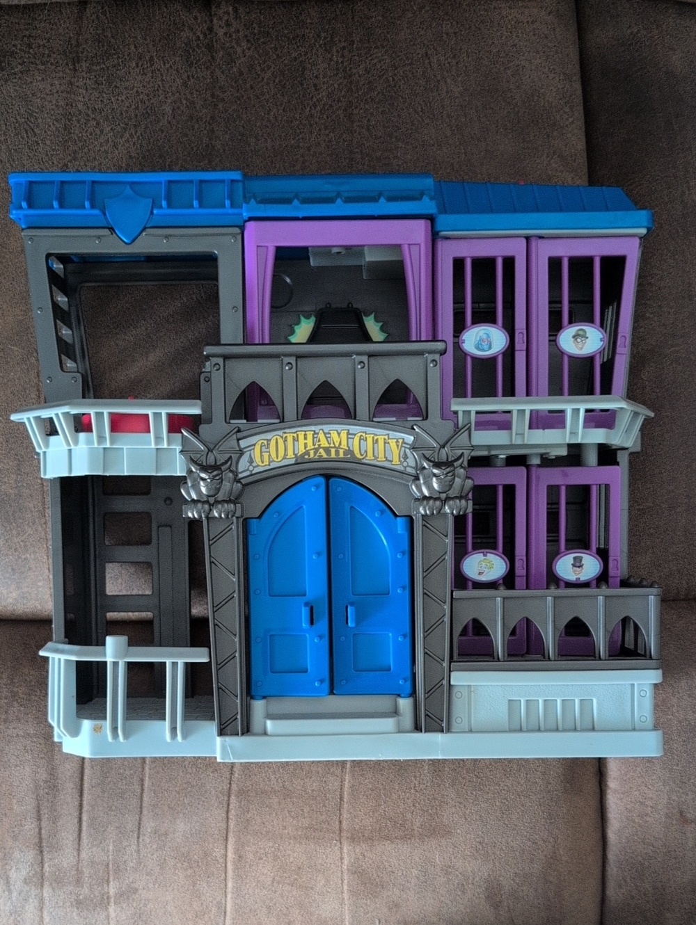 Fisher-Price Gotham City Jail Playset - Blue, Purple, Gray